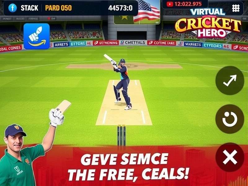Virtual Cricket Hero Gameplay Screenshot